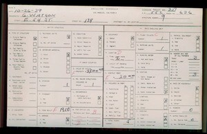 WPA household census for 138 E 54TH STREET, Los Angeles County