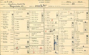 WPA household census for 3451 1/2 N FIGUEROA ST, Los Angeles
