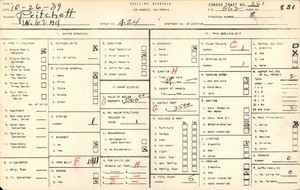 WPA household census for 424 WEST 62ND STREET, Los Angeles County