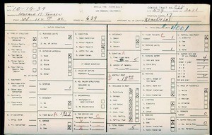 WPA household census for 639 W 112TH ST, Los Angeles County