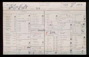 WPA household census for 713 W 107 ST, Los Angeles County