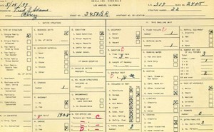 WPA household census for 3458 PERCY, Los Angeles