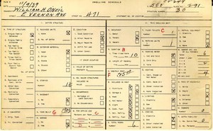WPA household census for 471 E VERNON, Los Angeles