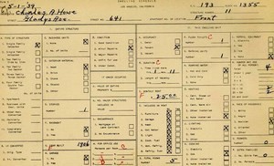 WPA household census for 641 GLADYS, Los Angeles