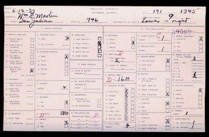 WPA household census for 746 SAN JULIAN, Los Angeles