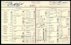 WPA household census for 225 WEST 113TH STREET, Los Angeles County