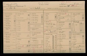 WPA household census for 638 W 2ND STREET, Los Angeles County