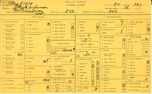 WPA household census for 323 N BROADWAY, Los Angeles