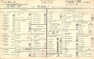 WPA household census for 2152 WEST 84TH STREET, Los Angeles County