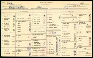 WPA household census for 3211 HAMILTON WAY, Los Angeles