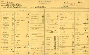 WPA household census for 637-639 S ST PAUL ST, Los Angeles