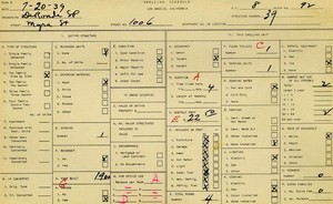 WPA household census for 1006 MYRA, Los Angeles
