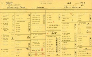 WPA household census for 1408 WESTERLY TERRACE, Los Angeles