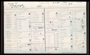 WPA household census for 345 W 97TH STREET, Los Angeles County
