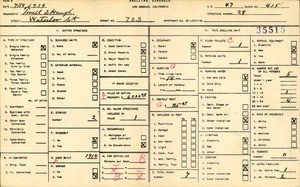WPA household census for 703 WATERLOO STREET, Los Angeles