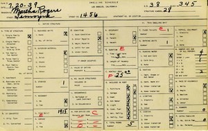 WPA household census for 1456 LEMOYNE, Los Angeles