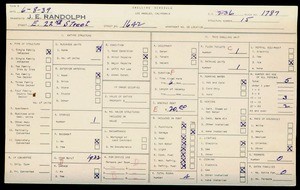 WPA household census for 1642 E 22ND STREET, Los Angeles
