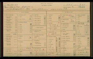 WPA household census for 101 S BUNKER HILL, Los Angeles