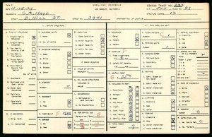 WPA household census for 3941 S HILL STREET, Los Angeles County