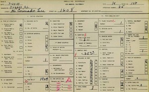 WPA household census for 1608 N CORONADO, Los Angeles