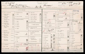 WPA household census for 31 ROSE, Los Angeles County