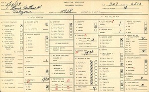 WPA household census for 1143R CALZONA, Los Angeles