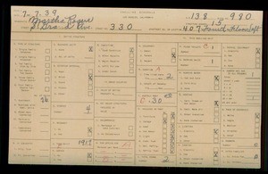 WPA household census for 330 S GRAND AVENUE, Los Angeles