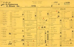 WPA household census for 1012 S GRAND, Los Angeles
