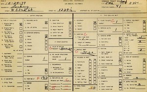 WPA household census for 1229 W 53RD, Los Angeles