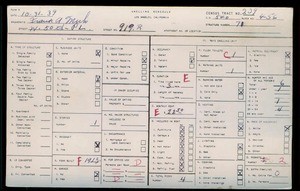 WPA household census for 919 W 50TH PL, Los Angeles County