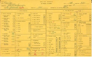 WPA household census for 141 N GRAND, Los Angeles