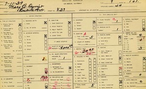 WPA household census for 837 LUCILE, Los Angeles