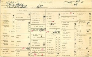 WPA household census for 629 E 37TH, Los Angeles