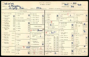WPA household census for 352 WEST GAGE AVE, Los Angeles County