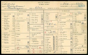 WPA household census for 2900 MICHIGAN, Los Angeles