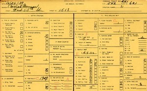 WPA household census for 1518 W 55TH, Los Angeles