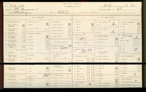 WPA household census for 2217 DALY, Los Angeles