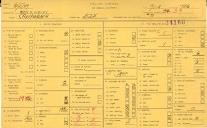WPA household census for 525 CALIFORNIA, Los Angeles
