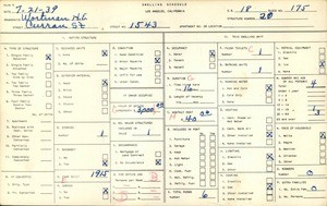 WPA household census for 1543 CURRAN STREET, Los Angeles