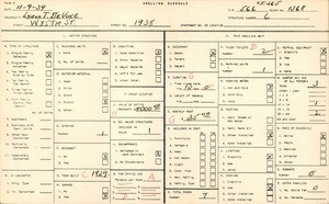 WPA household census for 1938 WEST 85TH STREET, Los Angeles County