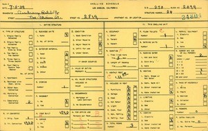 WPA household census for 2819 N MAIN ST, Los Angeles