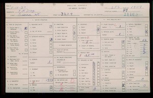 WPA household census for 3209 SIERRA STREET, Los Angeles