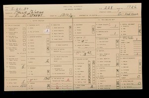 WPA household census for 1310 E 21ST ST, Los Angeles
