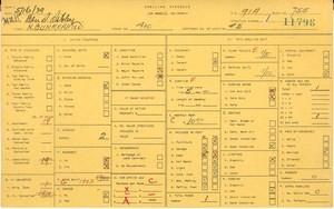 WPA household census for 410 N BUNKER HILL, Los Angeles