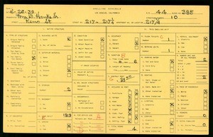 WPA household census for 217 1/4 RENO ST, Los Angeles