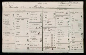 WPA household census for 6926 BONSALLO AVE, Los Angeles County