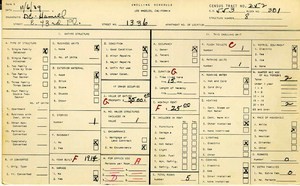 WPA household census for 1336 E 43RD, Los Angeles
