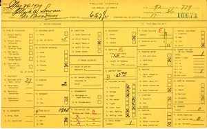WPA household census for 657 N BROADWAY, Los Angeles