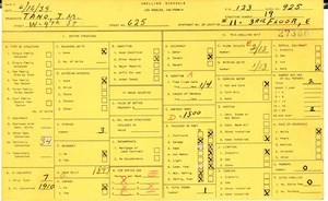 WPA household census for 625 W 4TH, Los Angeles