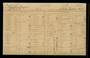 WPA household census for 317 S OLIVE, Los Angeles